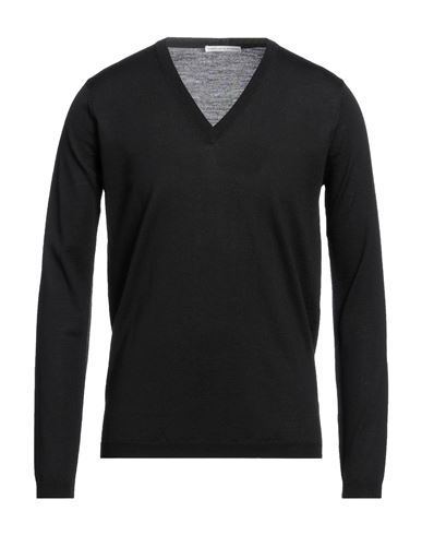Grey Daniele Alessandrini Man Sweater Midnight Blue Size 40 Wool In Black
