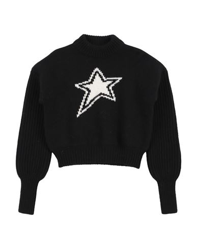 Simonetta Toddler Girl Turtleneck Black Size 5 Wool, Cashmere In Black