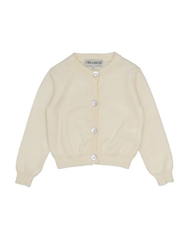 Simonetta Babies'  Toddler Girl Cardigan Ivory Size 4 Mohair Wool, Polyamide, Wool, Viscose, Cashmere In White