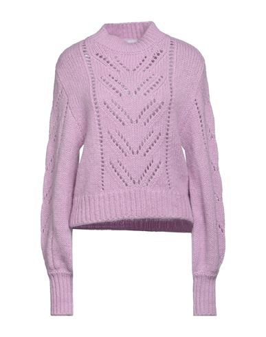 Red Valentino Woman Turtleneck Lilac Size S Acrylic, Mohair Wool, Polyamide, Polyester In Purple