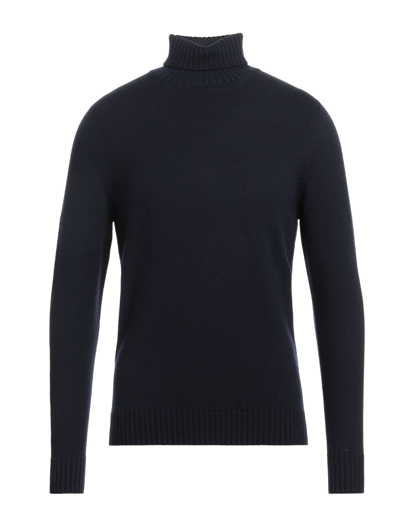 DRUMOHR DRUMOHR MAN TURTLENECK MIDNIGHT BLUE SIZE 42 MERINO WOOL