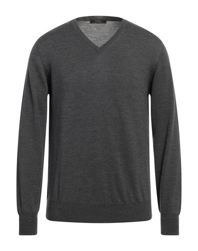 Alpha Studio Man Sweater Grey Size 44 Merino Wool, Lambskin