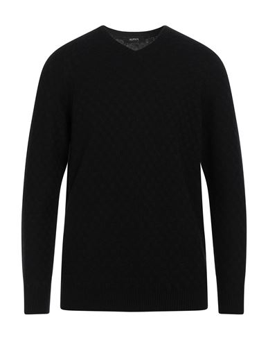 Alpha Studio Man Sweater Black Size L Viscose, Nylon, Wool, Cashmere, Polyester