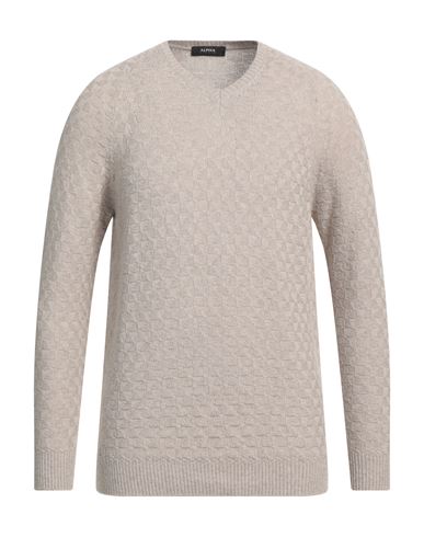 Alpha Studio Man Sweater Beige Size L Viscose, Nylon, Wool, Cashmere, Polyester
