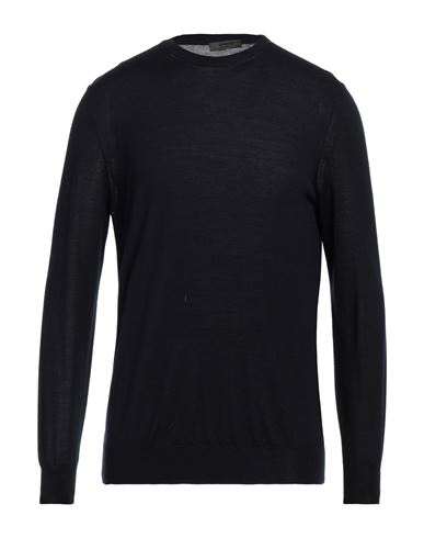 +39 Masq Man Sweater Midnight Blue Size 44 Merino Wool In Blue