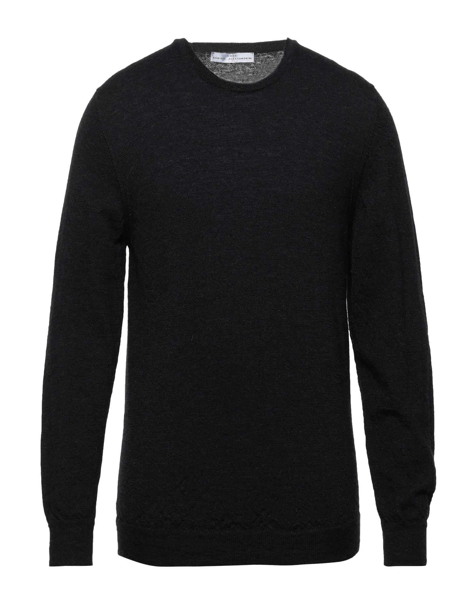 Grey Daniele Alessandrini Sweaters In Dark Blue