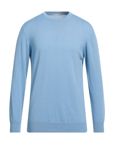 Grey Daniele Alessandrini Man Sweater Pastel Blue Size 42 Acrylic, Wool