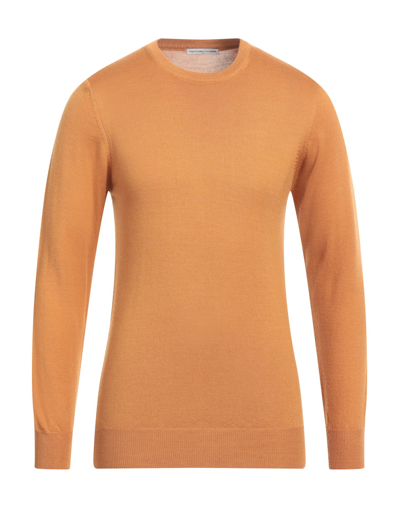 Grey Daniele Alessandrini Sweaters In Orange