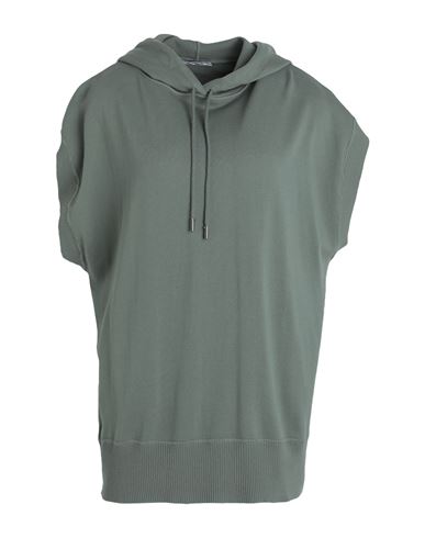 Shop Kangra Woman Sweater Military Green Size 6 Cotton, Terylene