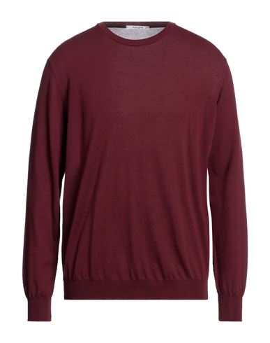 Kangra Man Sweater Burgundy Size 46 Cotton In Red