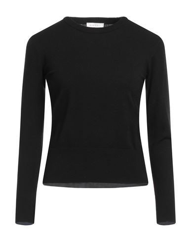 Diktat Woman Sweater Black Size Xl Merino Wool, Polyester