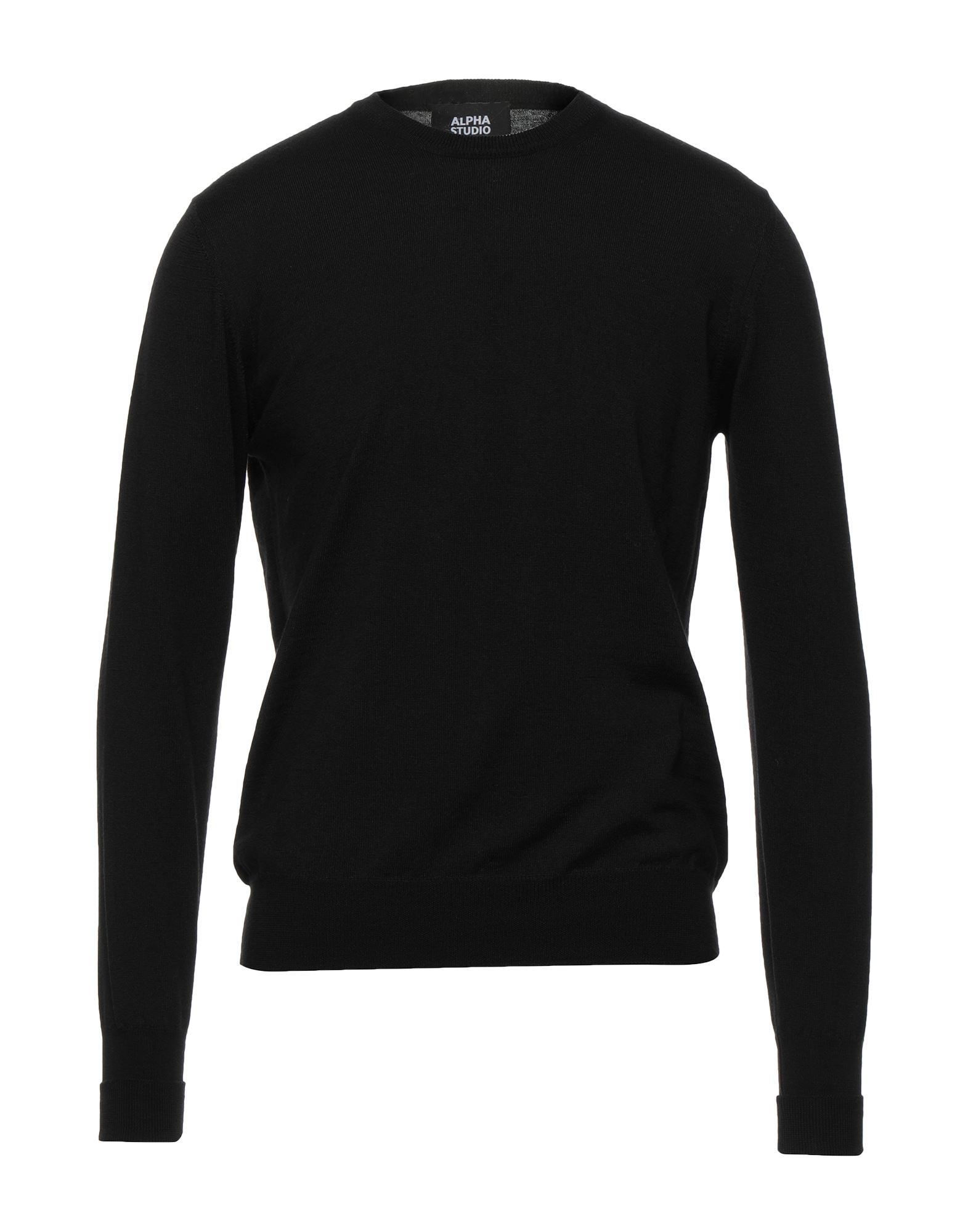 Alpha Studio Sweaters In Black