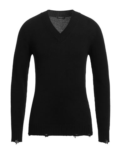 Arovescio Man Sweater Black Size 36 Wool, Cashmere