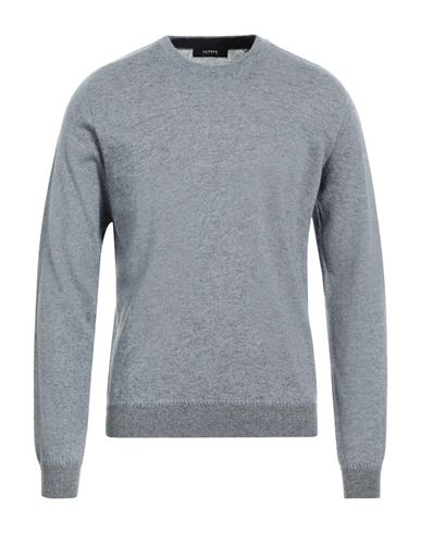 Alpha Studio Man Sweater Light Blue Size L Viscose, Nylon, Wool, Cashmere, Polyester