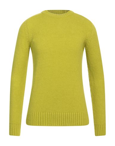 Shop Diktat Man Sweater Acid Green Size S Merino Wool, Polyamide, Acrylic