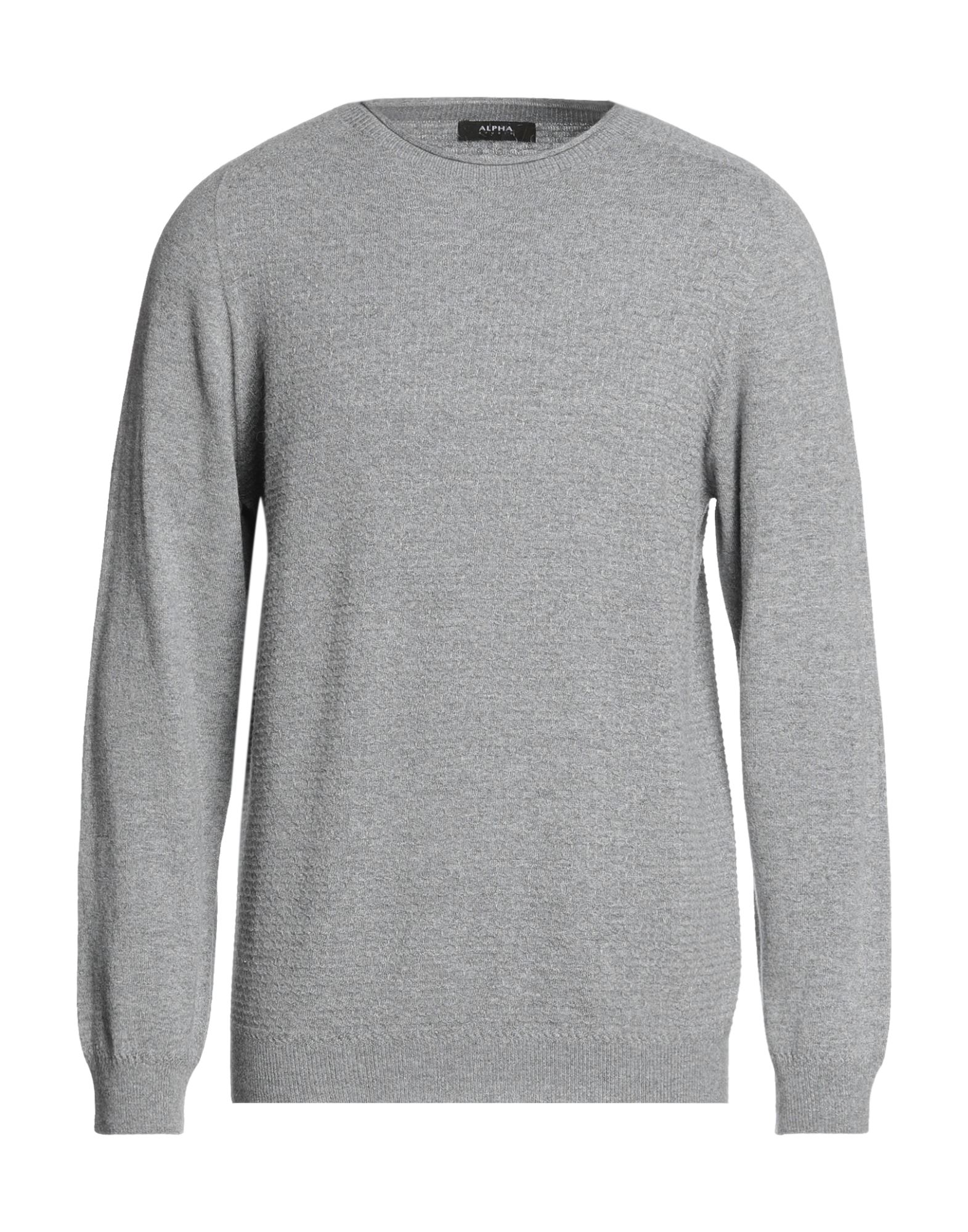 Shop Alpha Studio Man Sweater Grey Size L Viscose, Nylon, Wool, Cashmere, Polyester