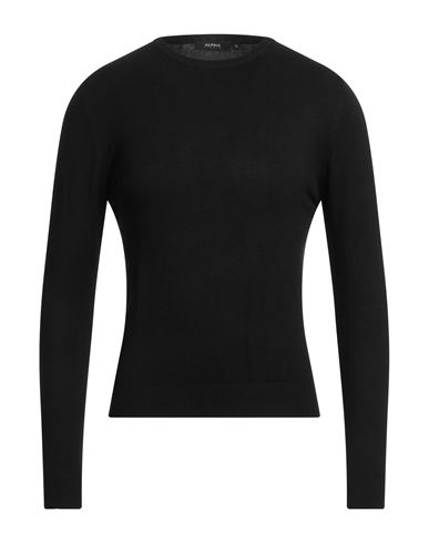 Alpha Studio Man Sweater Black Size L Viscose, Polyamide