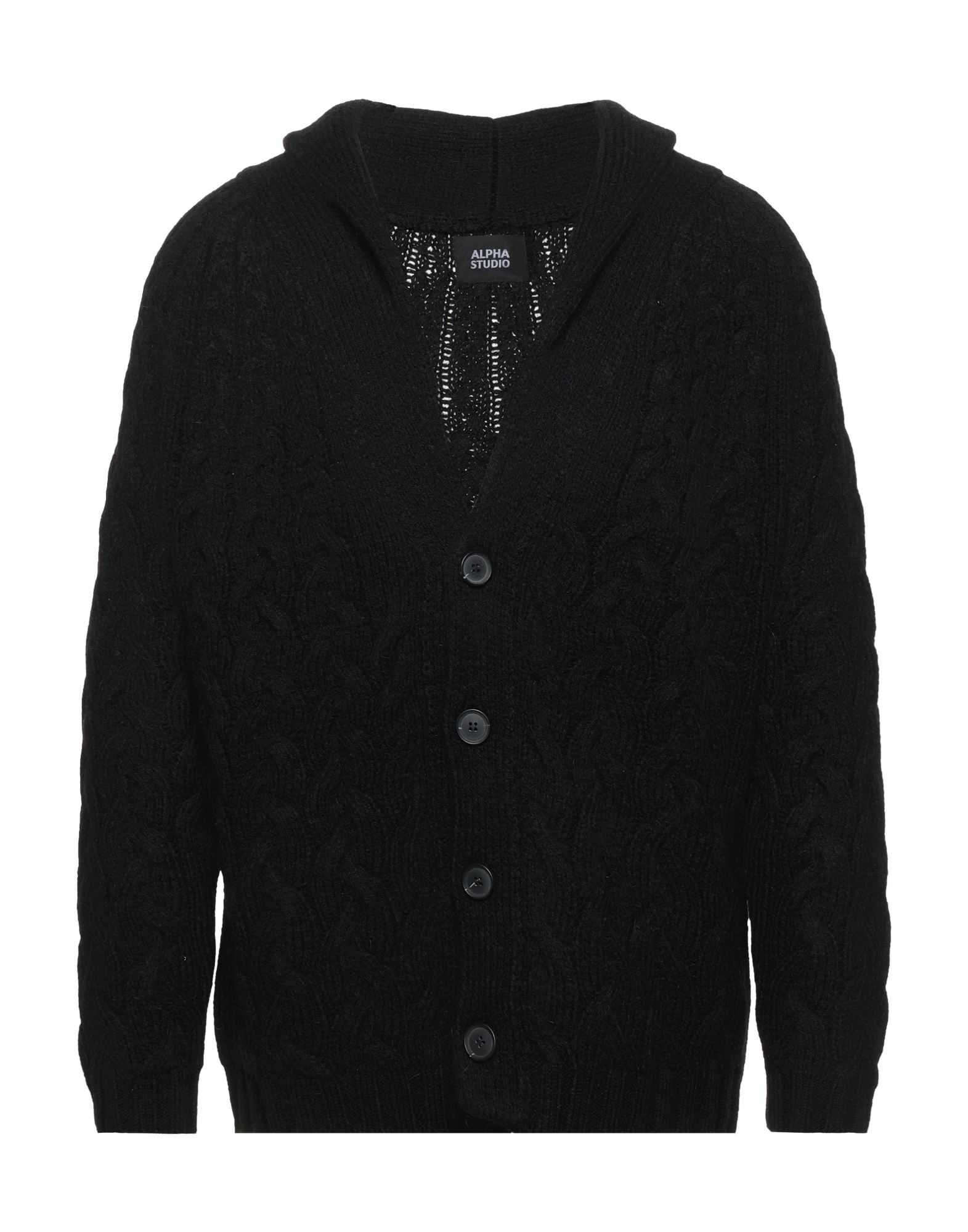 Alpha Studio Cardigans In Black