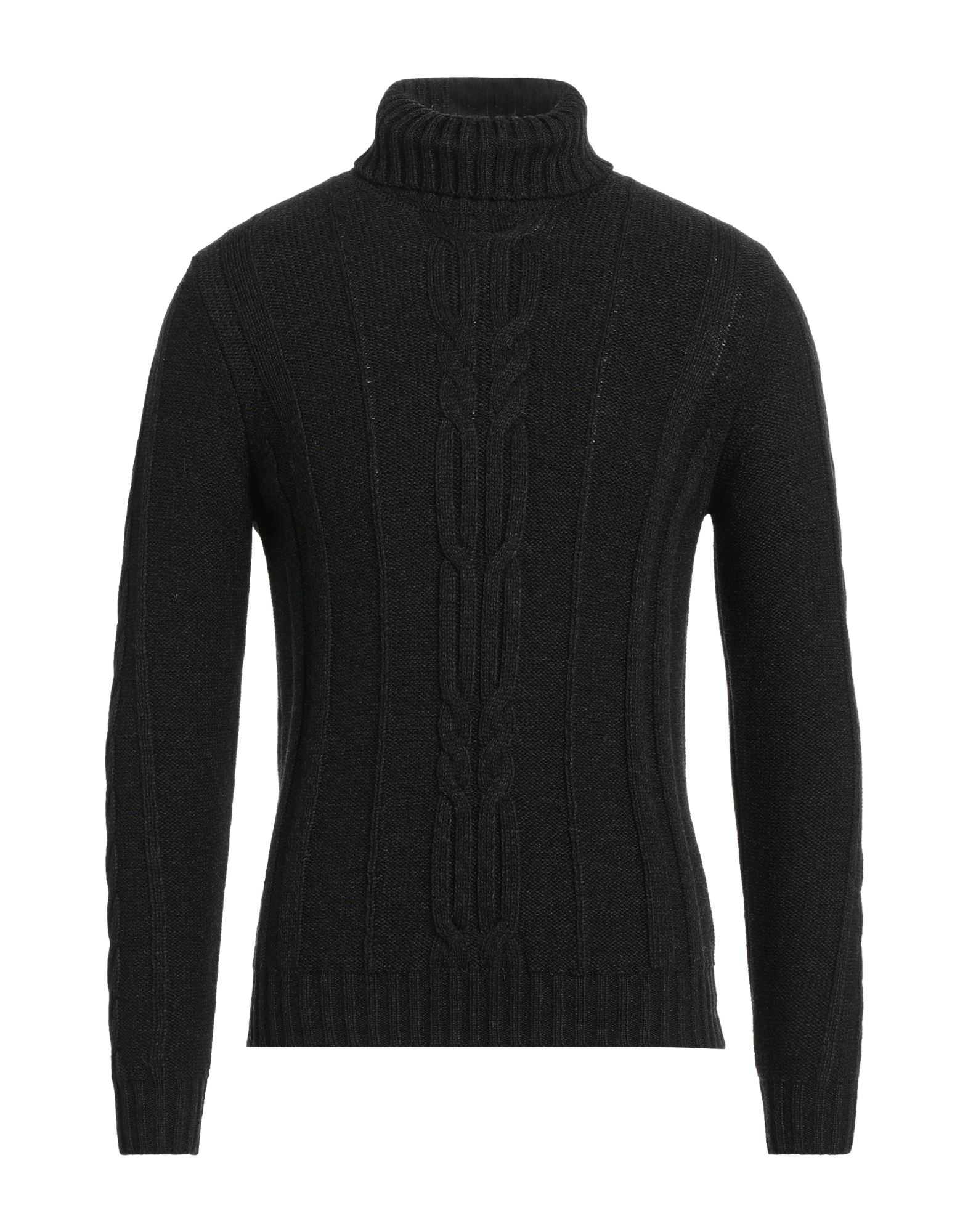 Alpha Studio Turtlenecks In Steel Grey