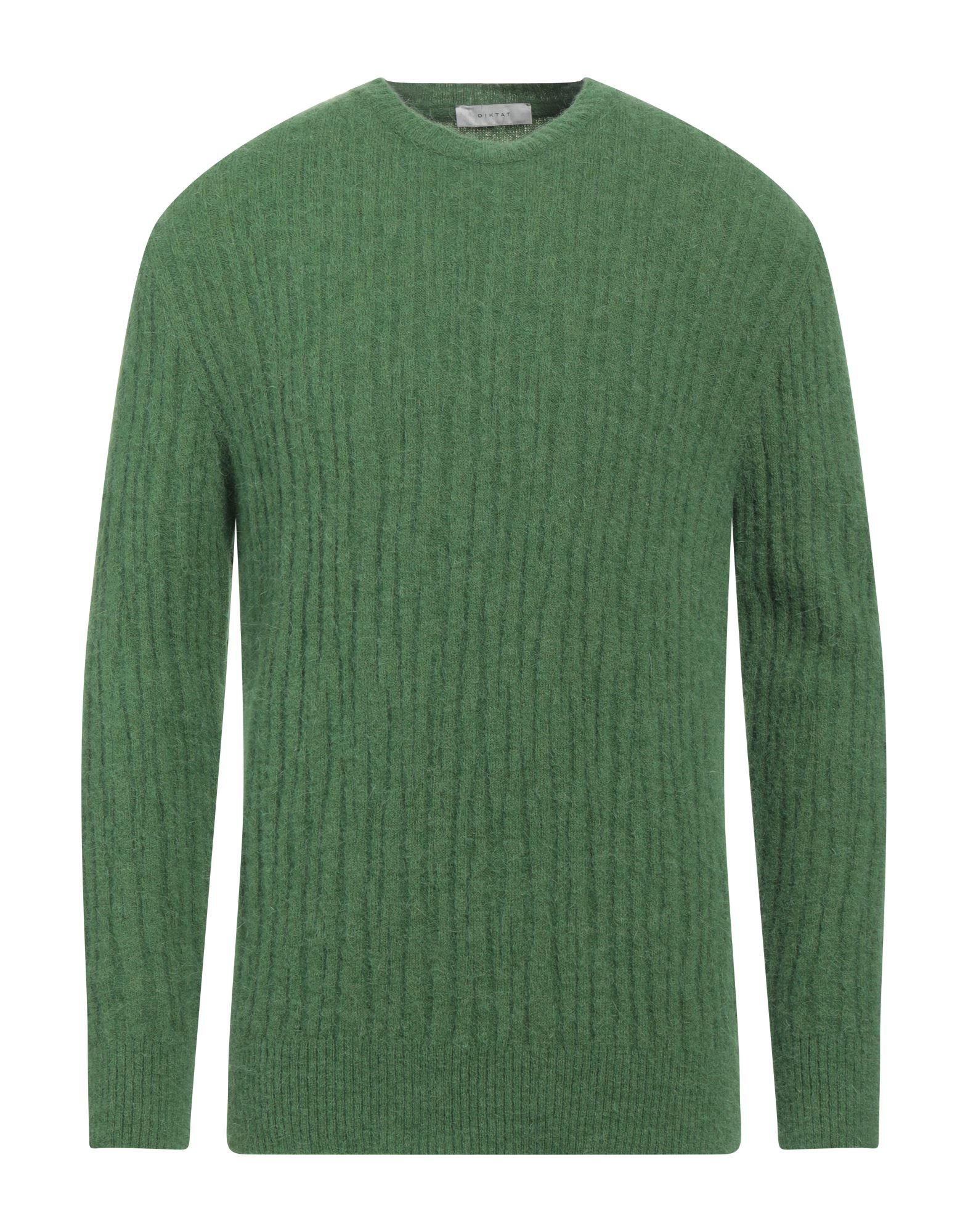 Shop Diktat Man Sweater Green Size Xxl Wool, Acrylic, Polyamide, Elastane
