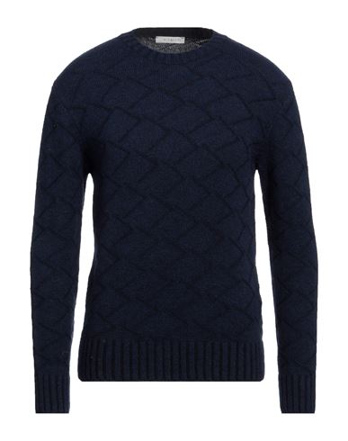 Diktat Man Sweater Navy Blue Size Xl Wool, Acrylic, Polyamide, Elastane