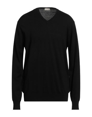 Cashmere Company Man Sweater Black Size 46 Wool, Cashmere, Nylon, Silk