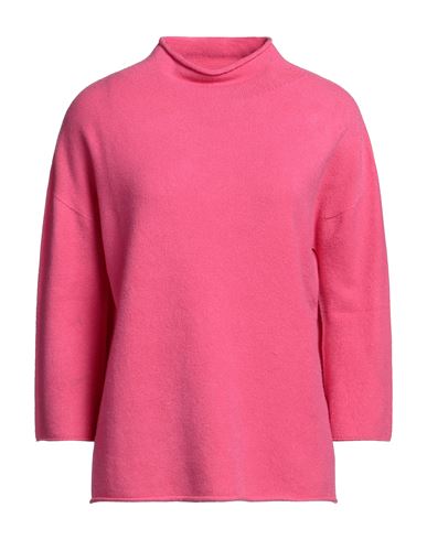 Amelie Rêveur Woman Turtleneck Magenta Size M/l Viscose, Polyester, Nylon In Pink