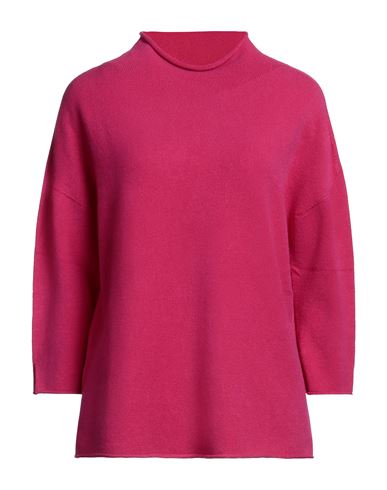 Amelie Rêveur Woman Turtleneck Fuchsia Size M/l Viscose, Polyester, Nylon In Pink