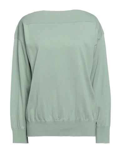 Alpha Studio Woman Sweater Light Green Size 12 Cotton