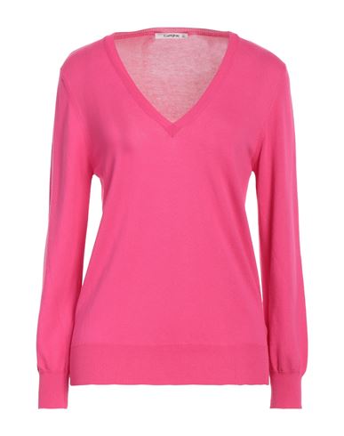 Kangra Woman Sweater Fuchsia Size 8 Cotton In Pink