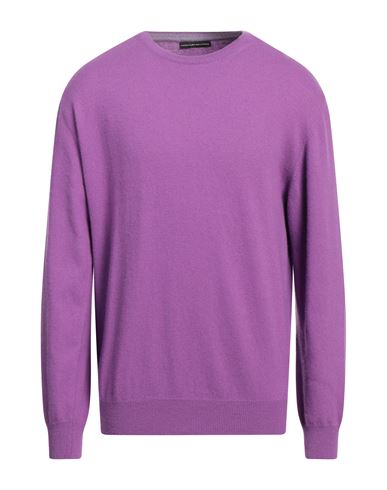Alessandro Dell'acqua Man Sweater Mauve Size Xl Wool, Nylon, Viscose, Cashmere In Purple