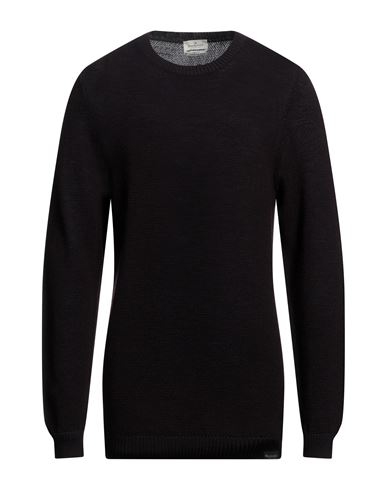 Brooksfield Man Sweater Dark Brown Size 44 Virgin Wool, Acrylic, Wool, Viscose