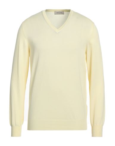 Gran Sasso Man Sweater Light Yellow Size 40 Cotton