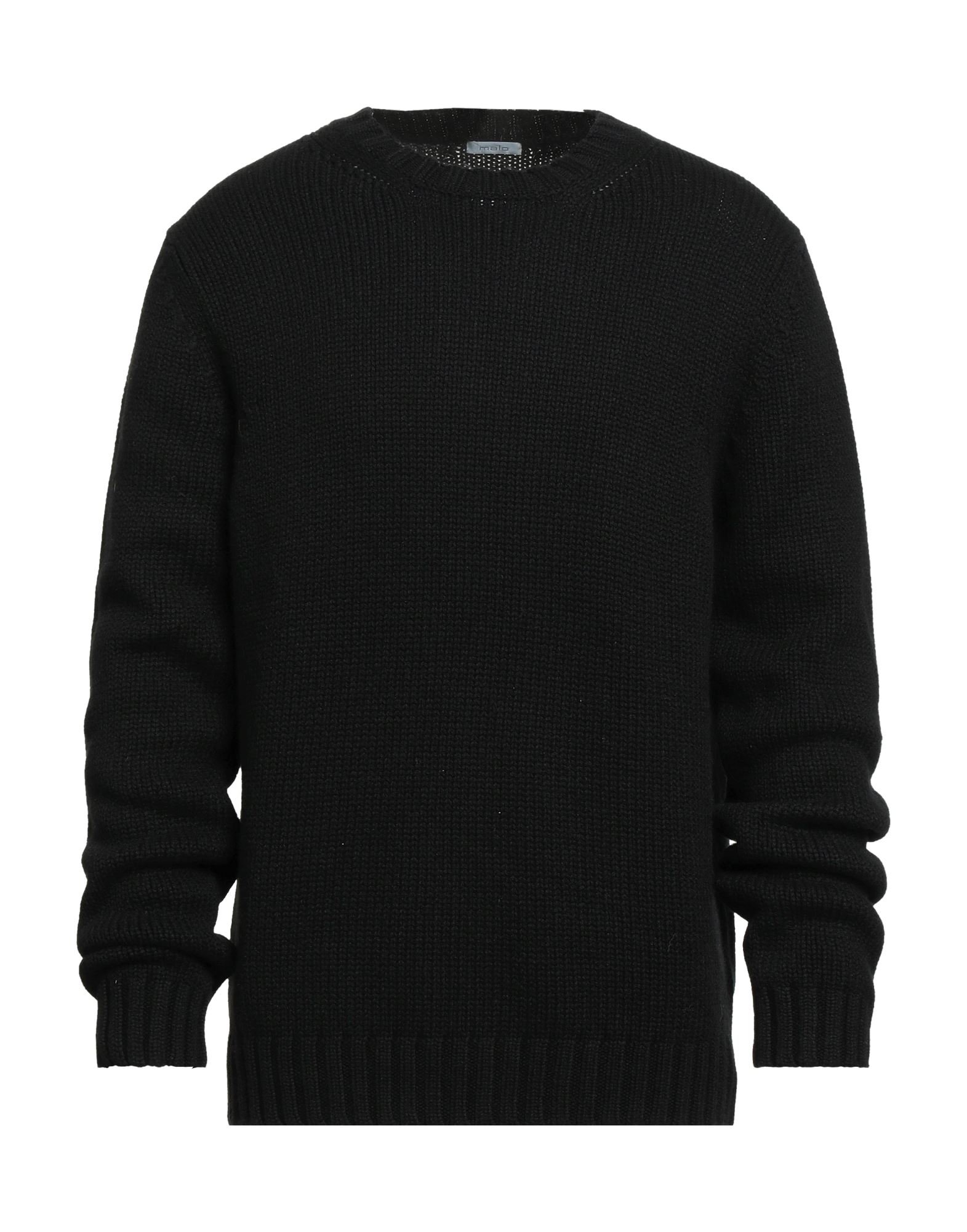 Malo Sweaters In Black
