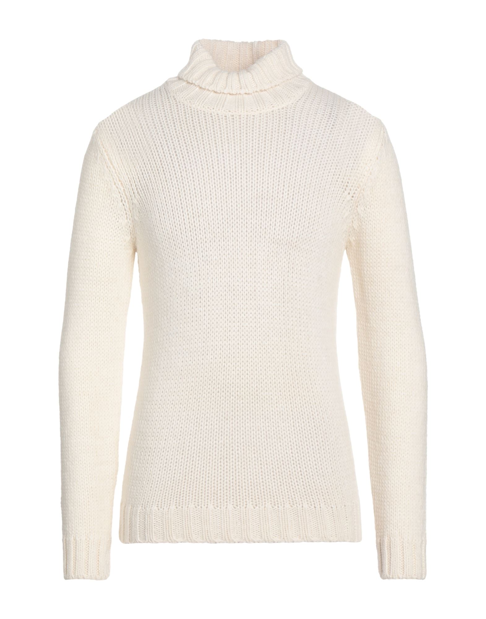 WOOL & CO WOOL & CO MAN TURTLENECK IVORY SIZE L ACRYLIC, WOOL, ALPACA WOOL, VISCOSE