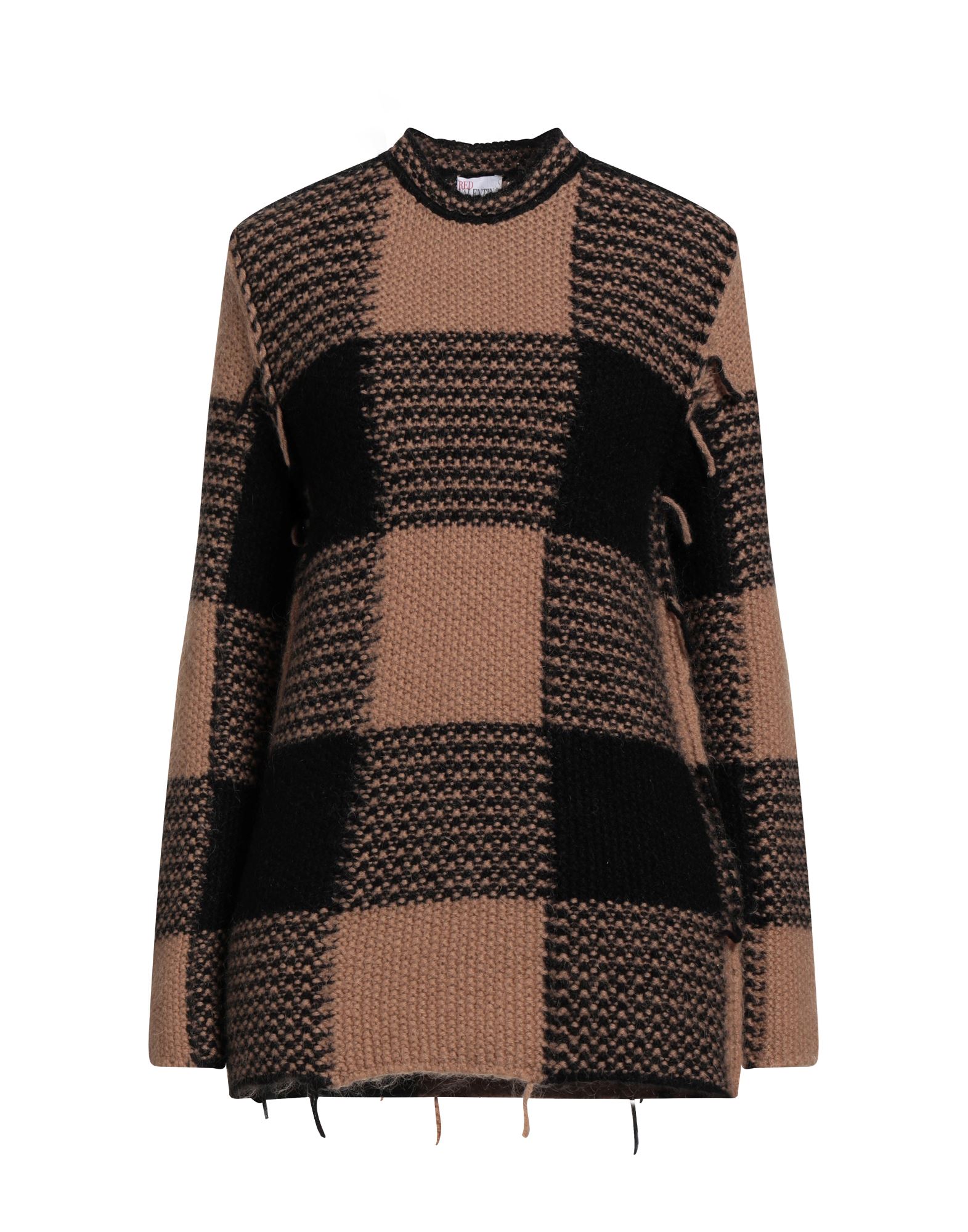 Shop Red Valentino Woman Sweater Camel Size L Acrylic, Mohair Wool, Polyamide, Polyester In Beige
