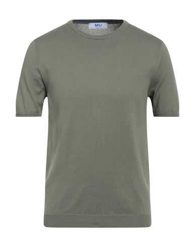 Mqj Man Sweater Military Green Size M Cotton