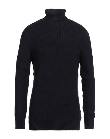 Outfit Out/fit Man Turtleneck Midnight Blue Size S Viscose, Nylon In Blue