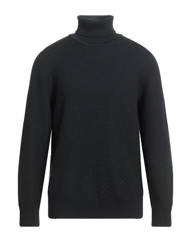Lardini Man Turtleneck Black Size Xxl Wool