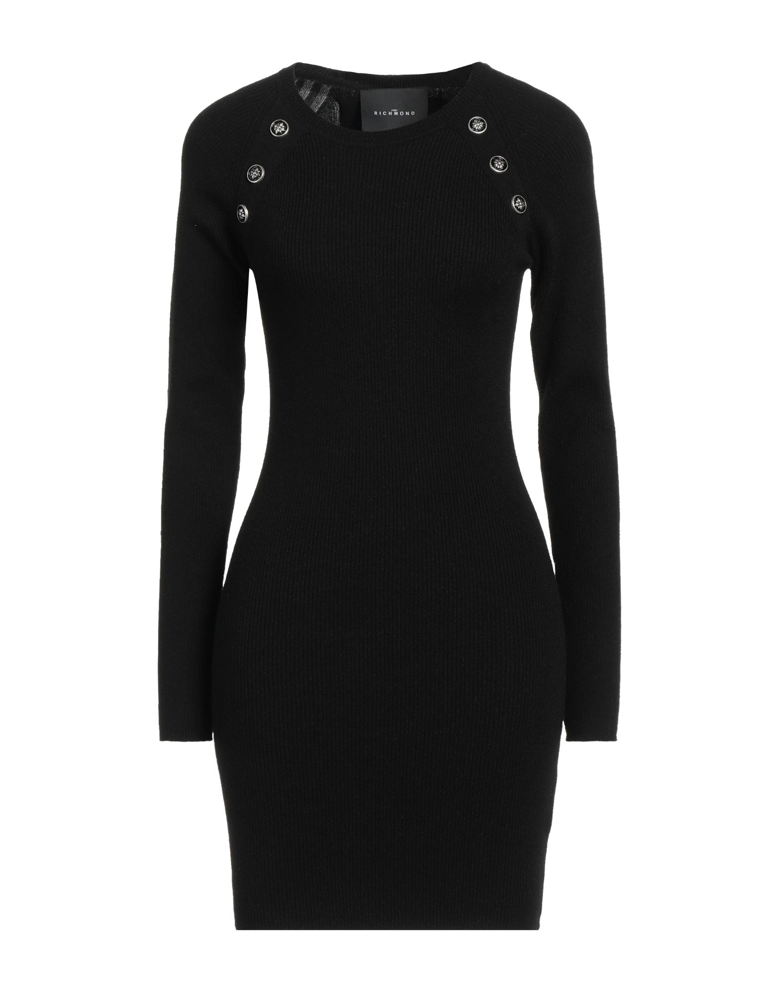 Shop John Richmond Woman Mini Dress Black Size L Viscose, Polyester, Nylon