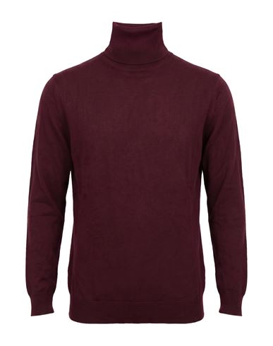 Over-d Over/d Man Turtleneck Burgundy Size Xxl Viscose, Nylon
