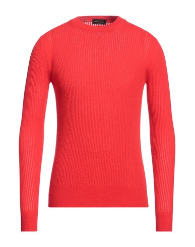 Roberto Collina Man Sweater Red Size 36 Merino Wool, Cashmere