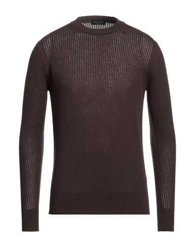 ROBERTO COLLINA ROBERTO COLLINA MAN SWEATER DARK BROWN SIZE 38 MERINO WOOL, CASHMERE