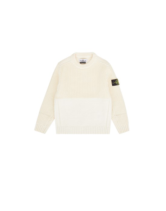 STONE ISLAND JUNIOR 514A6 Tricot Homme Stuc