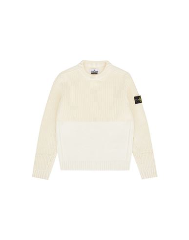 STONE ISLAND JUNIOR 514A6 Tricot Homme Stuc EUR 275