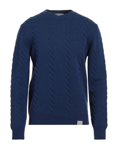 Detwelve Man Sweater Blue Size Xl Wool, Viscose, Cashmere, Polyamide