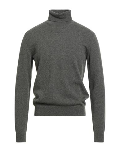 Moorer Man Turtleneck Military Green Size 40 Cashmere In Gray