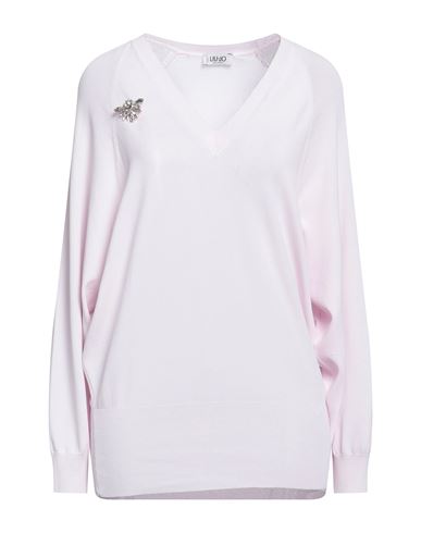 Liu •jo Woman Sweater Light Pink Size M Viscose, Polyamide