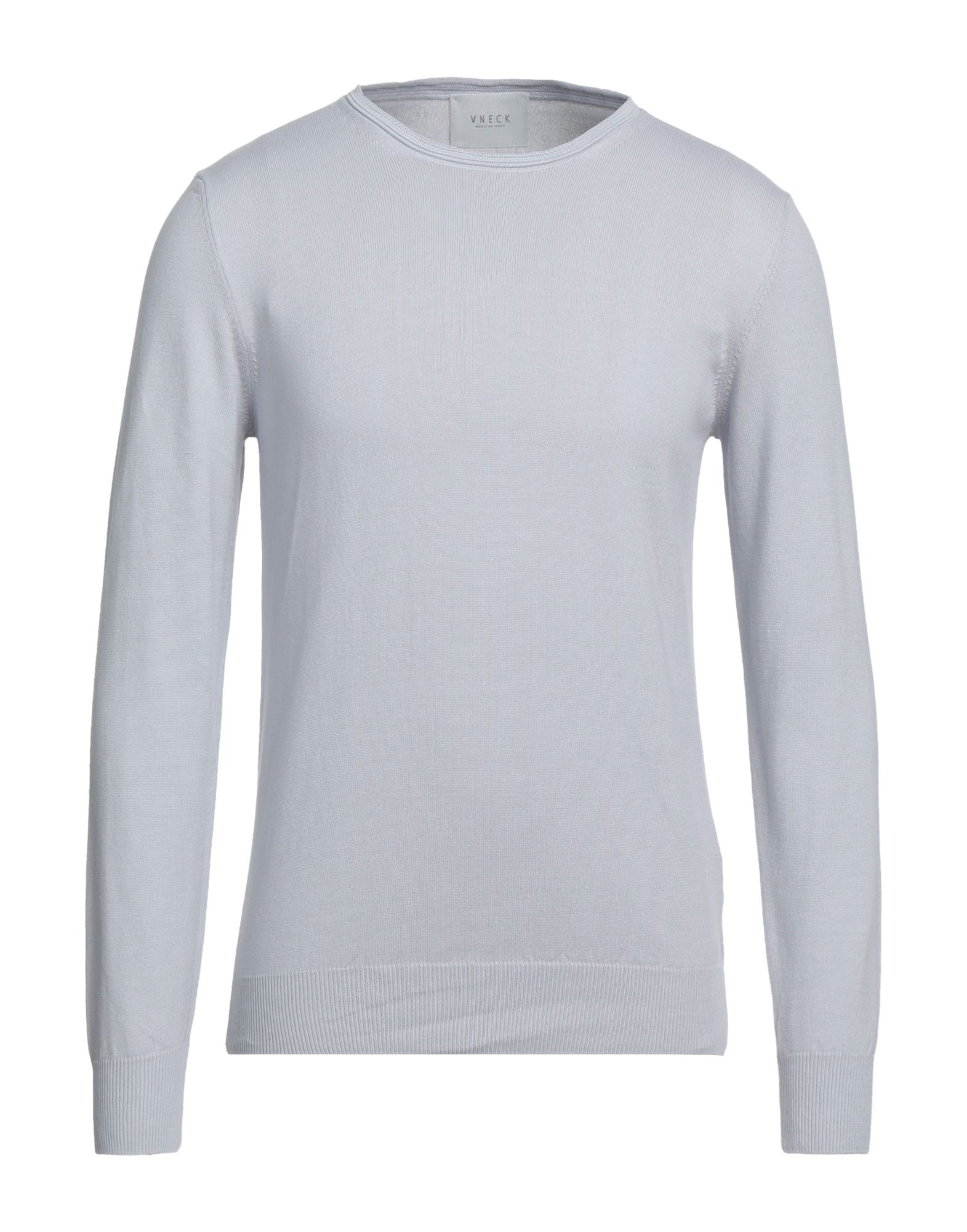 Shop Vneck Man Sweater Light Grey Size 44 Cotton