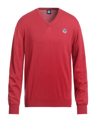 Shop North Sails Man Sweater Red Size 3xl Cotton